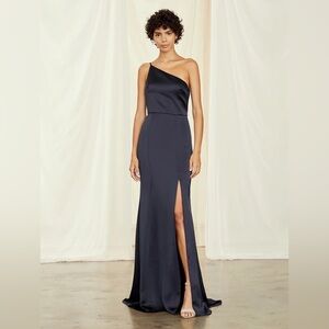 Amsale Kaia dress in navy